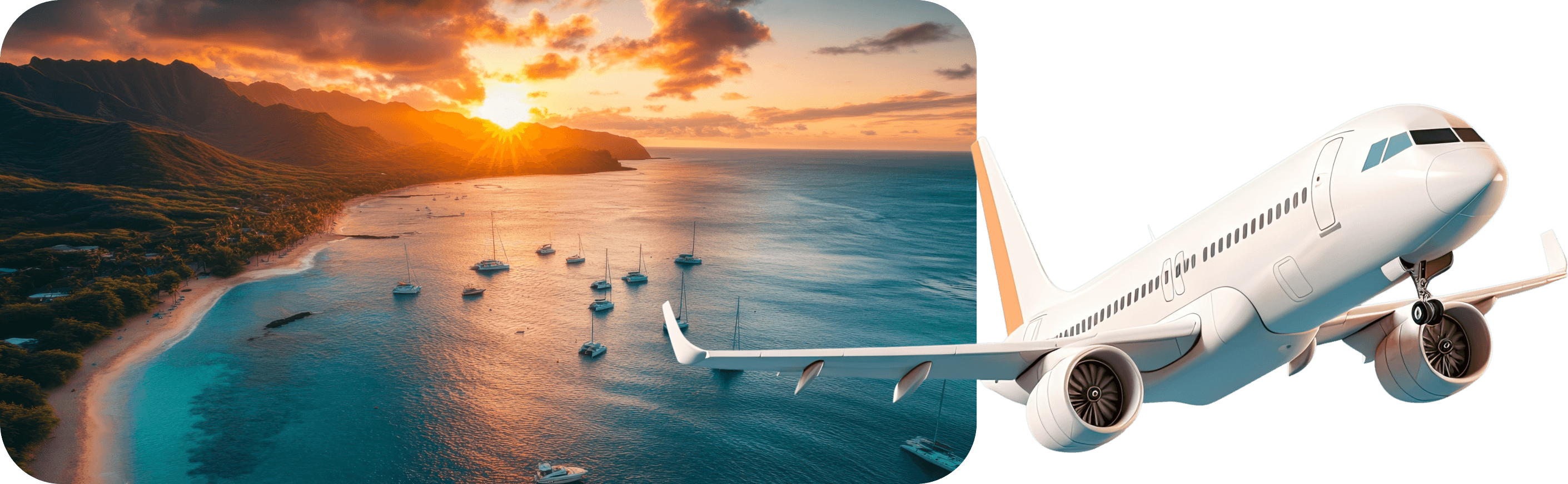 Imagem da seção de Destinos e Cias. Aéreas